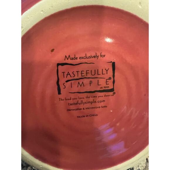 Tastefully Simply Red Ceramic Dip Chiller - Picture 4 of 4